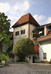 Fototapeta na wymiar Bled Castle (Blejski grad) in Bled. Slovenia