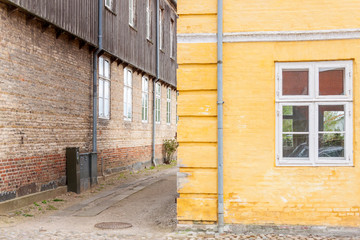 Old house in Christiansfeld, Denmark.