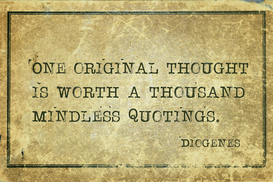 original thought Diogenes