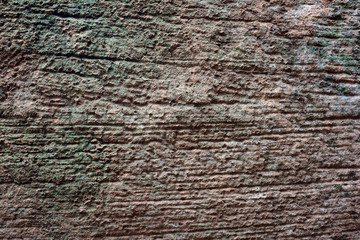 the old rocks textures and the deterioration  from water  eroded