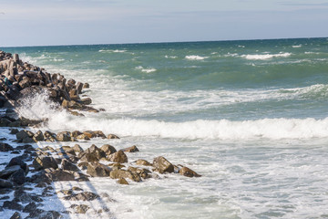 Fototapeta na wymiar Coast in Denmark.
