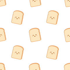 Cartoon bread slices pattern