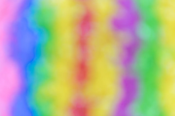 Rainbow color blur background from rubber band