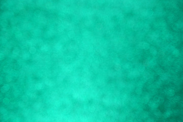 Abstract blue aquamarine bokeh background for christmas, Celebration concept.