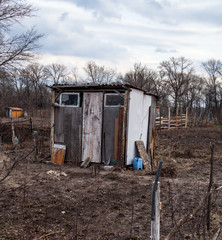 Temporary self-made shelter