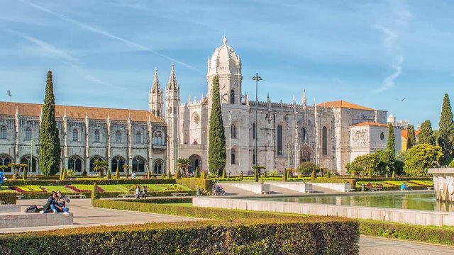 Mosteiro dos Jeronimos, located in the Belem district of Lisbon, Portugal.