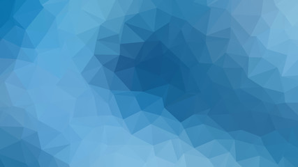 Blue polygonal triangle background, vector illustration mosaic background template