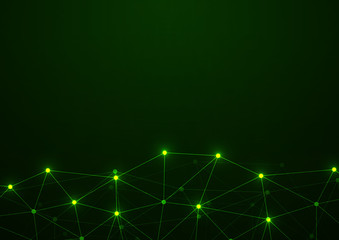 Abstract technology background with connecting dots and lines. Data and technology concept, network connection,