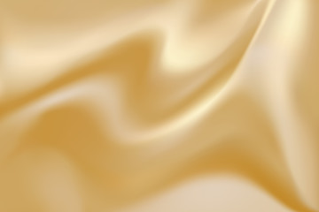 Gold silk fabric luxury background