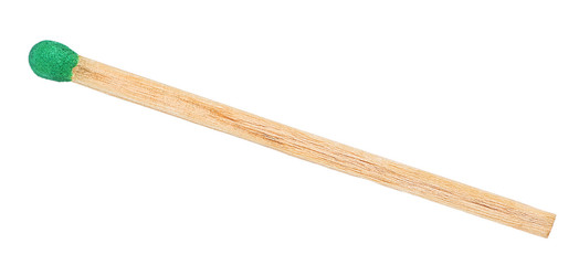 match closeup on isolated white background