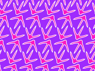 Chicken paw footprint seamless pattern for the fabric, wallpaper, banner.