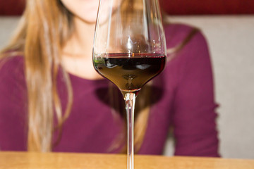 glass of red wine