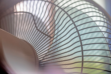Fan cover, Plastic fan, blades electric fan, freezer,Located by the window.