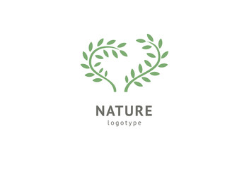 Abstract nature logo icon vector design. Healthy eco food, ecology, spa, business, diet , yoga, Environment day vector logo. Editable Design. Fitness web icon.