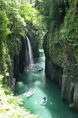 Naklejka premium 高千穂峡