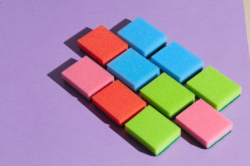 stange modern art concept. logic exercises for children, side view photo,unusual games for kids