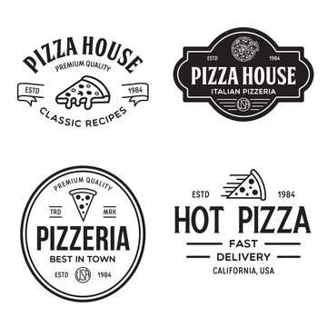 Pizza Food Restaurant Logo Template
