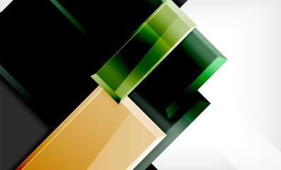 Obraz premium Bright colorful square shape blocks geometrical background