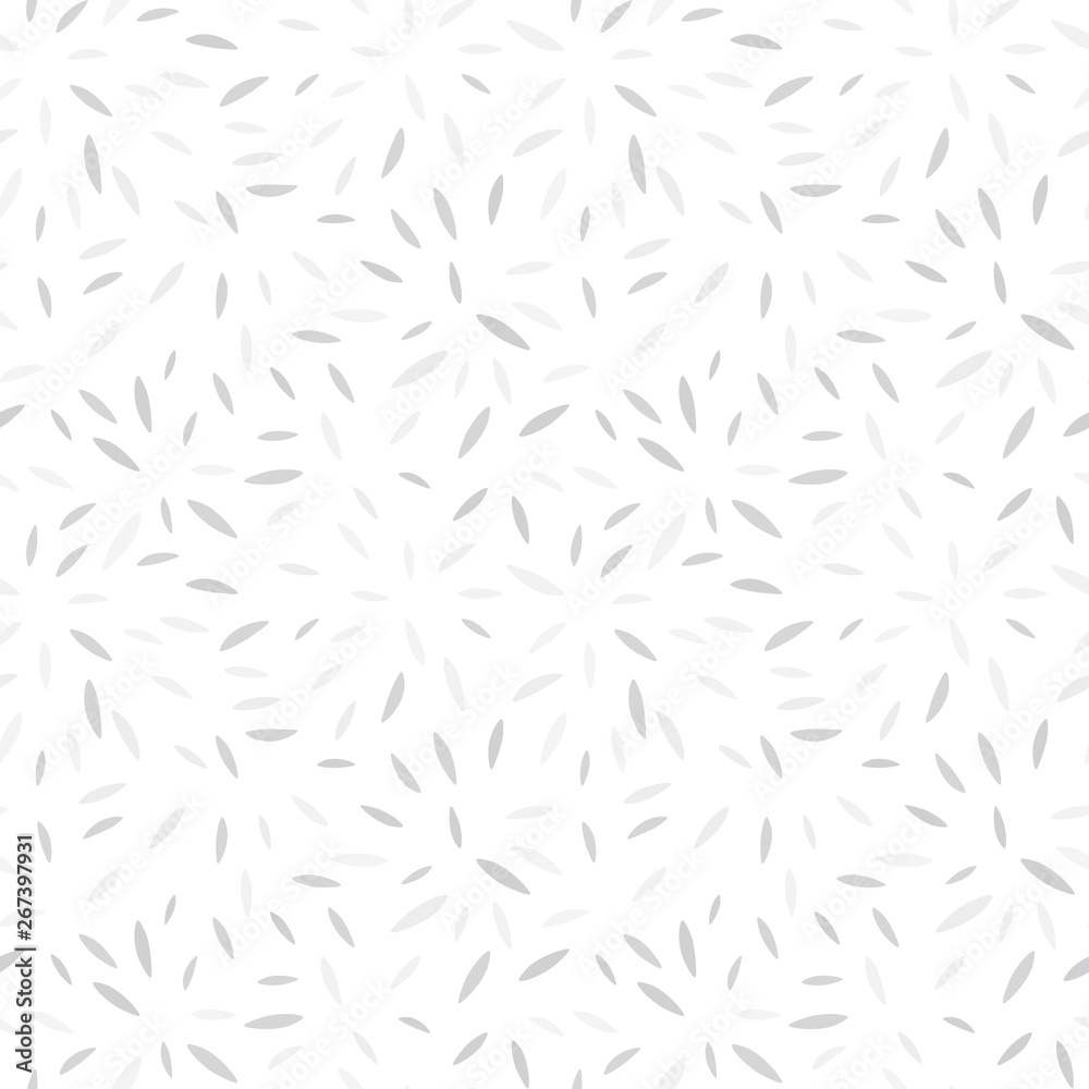 Poster vector organic seamless abstract background with simple white and grey shapes, freehand doodles patt
