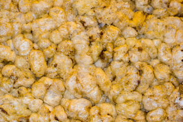 diet crunches - crispy bread of wheat, rice and fruit, texture