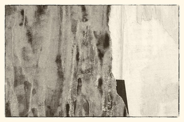 Naklejka premium Old grunge creased crumpled paper texture background ripped torn vintage collage posters placard wrinkled surface backdrop