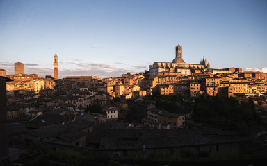 Fototapeta premium Vista su Siena