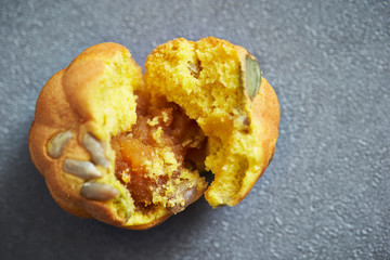 Korean pumpkin and sunflower seed cake 