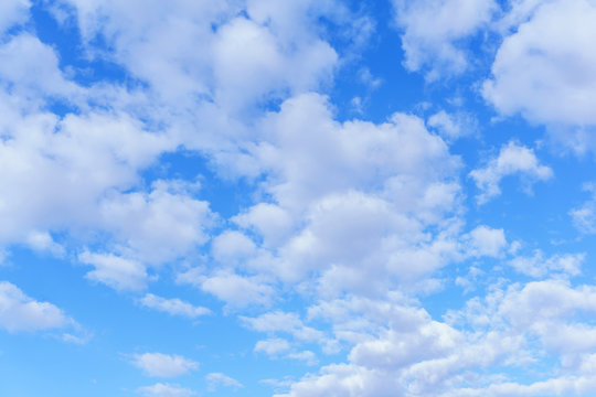background - blue sky with white clouds