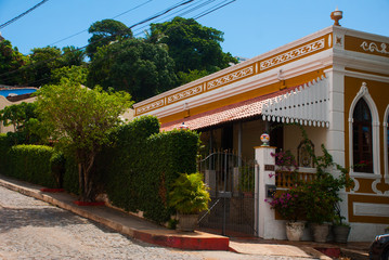 Olinda, Pernambuco, Brazil: The historic streets of Olinda in Pernambuco, Brazil with its...