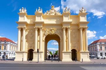 Fototapeta na wymiar Brandenburg Gate (Brandenburger Tor) in Porsdam, Germany