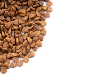 cat food on white background