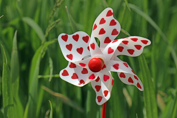 Windrad mit Herzen