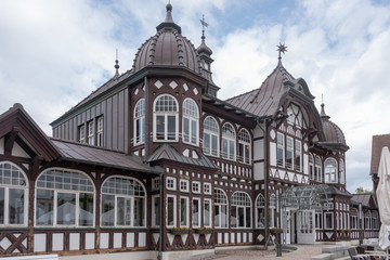 Obraz premium Solewelt und Gradierwerk in Bad Salzungen