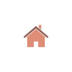 Home icon in round. vector icon for web.