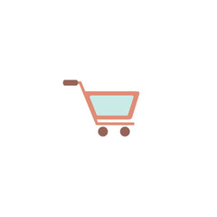 Shopping Cart Icon, flat design best vector icon. Color vector icov