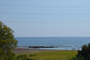 Greece Crete landscape mountains road panorama sea shore sun beach