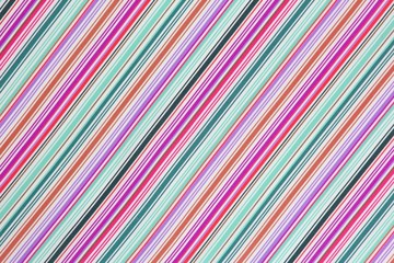 The background texture of the fabric in a colored diagonal strip