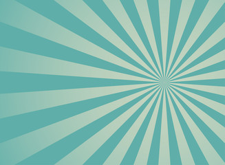 Sunlight retro faded wide background. blue and beige color burst background.