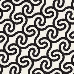 Vector geometric pattern. Seamless braided linear pattern.