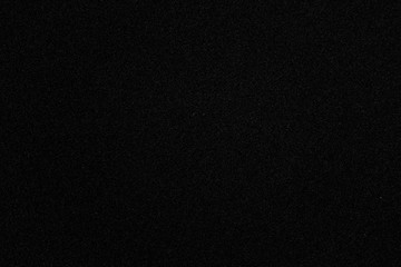 Abstract black grainy paper texture background or backdrop. Empty asphalt road surface for decorative design element. Dark material textured for presentation template.