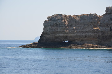 Greece Crete landscape mountains road panorama sea shore sun beach