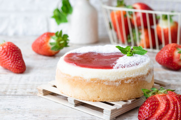 Strawberry Portioned Cheesecake