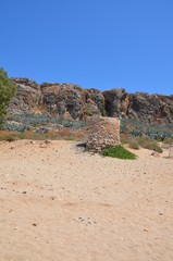 Greece Crete landscape mountains road panorama sea shore sun beach