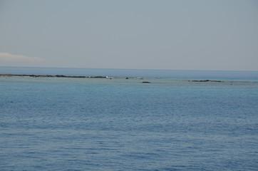 Greece Crete landscape mountains road panorama sea shore sun beach