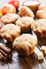 Muffins with apple