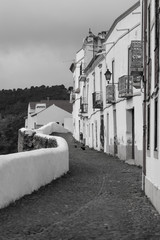 A typical street in Alentejo's villages. Mertola, Portugal