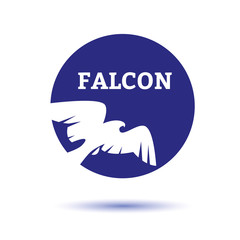 Falcon Eagle Bird Logo Template vector icon