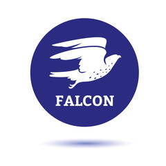 Falcon Eagle Bird Logo Template vector icon