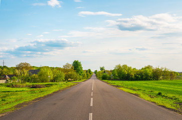 Road through countryside