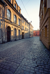 Fototapeta Krakow, Kazimierz District, historic architecture of the former Jewish quarter obraz